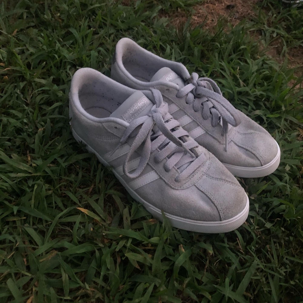 Adidas gray shoes